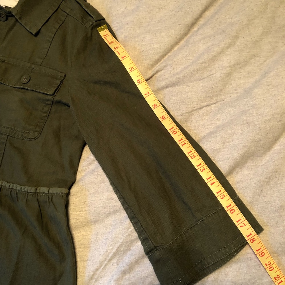 SOLD | LOFT Olive Green Peplum Hem Jacket - Picture 11 of 12